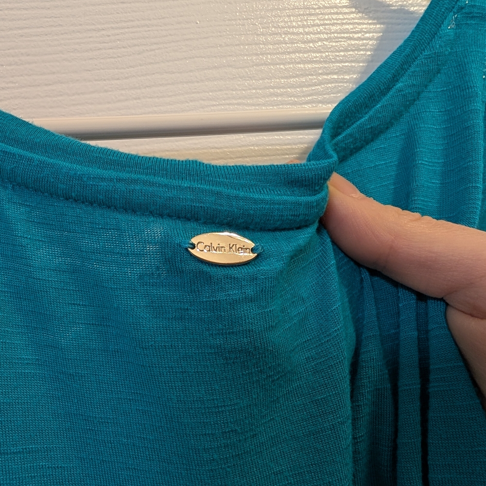 Calvin Klein Collection Turquoise Tank Top - Picture 5 of 6